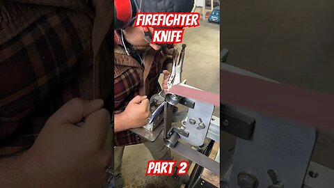 Firefighter Knife - (Part 2): #knife #montana #homemade #blacksmith