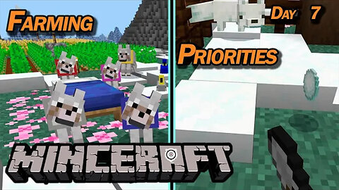 Farming Priorities | Minecraft [PS5 Minceraft] (Day 7)