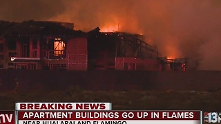 4 apartment buildings under construction catch fire