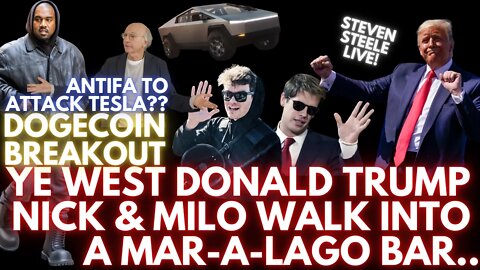 YE WEST, DONALD TRUMP, NICK & MILO WALK INTO A MAR-A-LARGO BAR (LIVE)