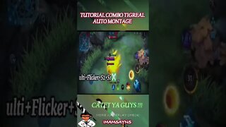 TUTORIAL COMBO TIGREAL, AUTO MONTAGE #shorts #mobilelegends #gameplay #mlbb #fyp #tank #tigreal