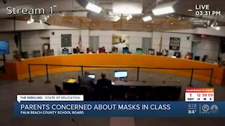Palm Beach County parents concerned about masks in class