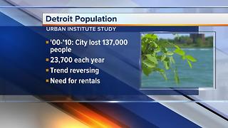 Detroit expected to see first population increase in decades