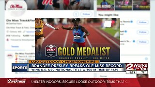 Bixby's Brandee Presley Wins Gold at U20 Outdoor Championships