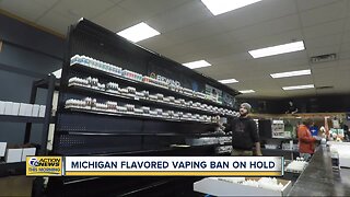Michigan flavored vaping ban on hold
