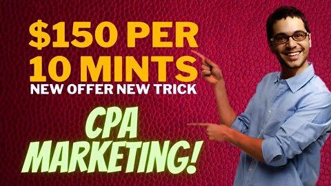 MAKE $150 Per 10 Mins For Free | CPA Marketing | PayPal Free Money