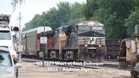 Steel Highway 24 hours at East Dubuque - NS 7571 West #SteelHighway