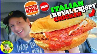 Burger King® ITALIAN BK® ROYAL CRISPY CHICKEN SANDWICH Review 🍔👑🇮🇹🐔🥪 ⎮ Peep THIS Out! 🕵️‍♂️