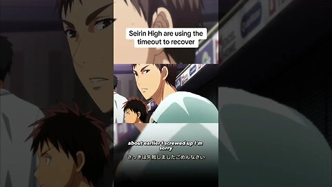 Seirin High are using the timeout to recover 😮‍💨 #anime #kurokonobasket #fyp