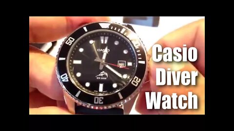 Casio MDV106-1A Stainless Steel Divers Watch with rubber band review