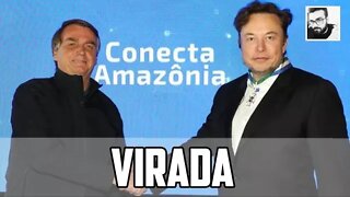 BOLSONARO AQUI E ELON MUSK LÁ