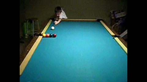 memorable billiard demonstration by a 5 year old child