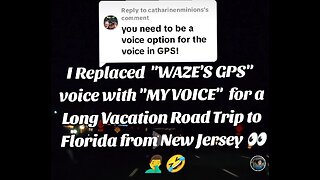 CHANGE can be GOOD 👀🤦‍♂️🤷‍♂️👏🤣#GPS #NJ #FL #Roadtrip #driving #dashcam #WAZE #Voice #fun #funny