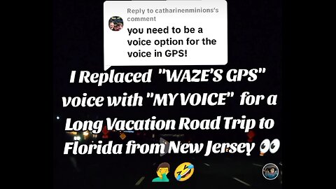 CHANGE can be GOOD 👀🤦‍♂️🤷‍♂️👏🤣#GPS #NJ #FL #Roadtrip #driving #dashcam #WAZE #Voice #fun #funny