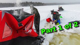 Solo Winter Camping turns Dangerous while Wilderness Ice Fishing for Native Maine Brook Trout