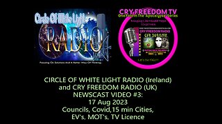 WWW.THECRYFREEDOMSHOWWITHLISA.COM News Update #3 Aug 17 2023 ALAN & LISA Councils, Covid, EV's, etc