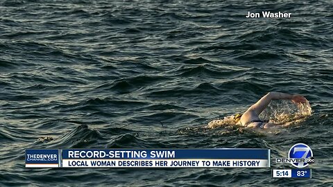 Conifer cancer survivor makes swimming history in Europe