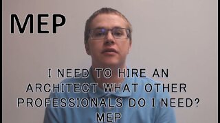 I Need to Hire an Architect What Other Professionals Do I Need: Mechanical, Electrical, and Plumbing