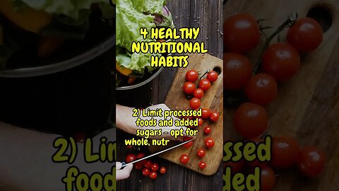 4 Healthy Nutritional Habits that May Change your Life #healthyliving #shorts