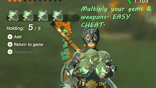 How to multiple your gems, and weapons, in The legend of Zelda Tears of the kingdom.