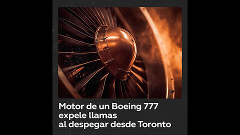 Motor de Boeing 777 expele llamas tras despegar del Aeropuerto Toronto Pearson