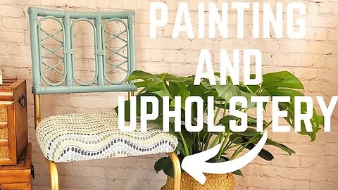 Vintage Chair Makeover | Upholstery and Chalk Paint