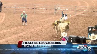 Bull Riders in the 94th Fiesta De Los Vaqueros