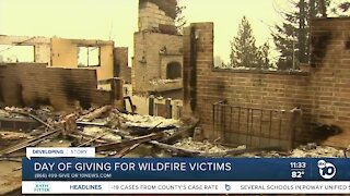 Day of giving for wildfire victims