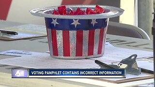 Boise voter pamphlet contains incorrect information due to timing