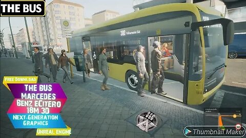 The BUS Marcedes Benz eCitero 18M 3D Free Download Gameplay Next Generation Graphics Unreal Engine