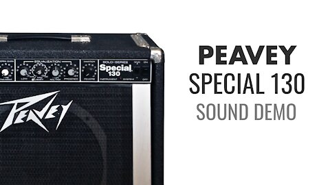 1980s Peavey Special 130 Solo Series Guitar Amp Sound Demo