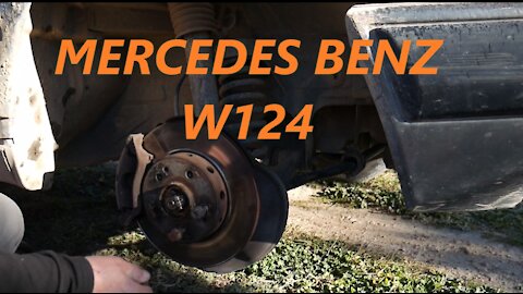 Mercedes Benz W124 - Front Loose Wheel Bearing Adjustment DIY tutorial