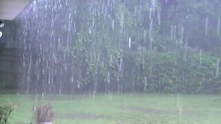 Heavy torrential rain Myrtle Beach South Carolina