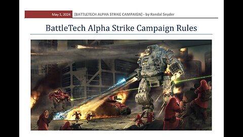 BattleTech: Alpha Strike Campaign Opfor