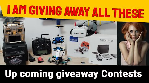 I am Giving away DJI Mavic air 2 fly more combo and more drones