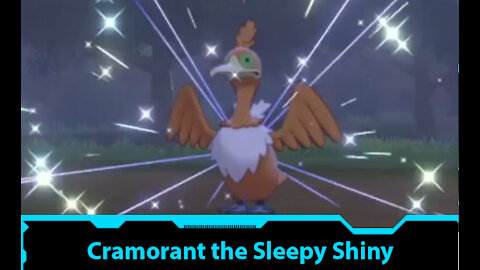 Pokemon Sword - Shiny Cramorant the Sleepy Reaction