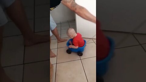 Too Cute, Baby Playing With Dad