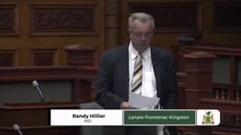 Covid Isolation Camps In Canada MP Randy Hillier Shut Down In Parliament!