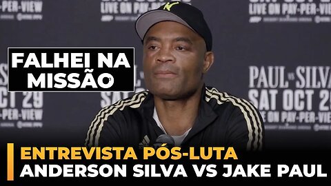 ENTREVISTA PÓS-LUTA - ANDERSON SILVA VS JAKE PAUL - LEGENDADA