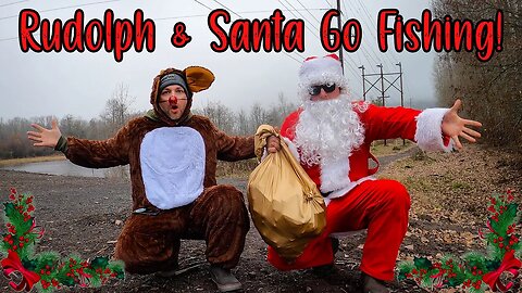 SANTA & Rudolph Went FISHING! $1000+ In FREE Gifts Handed Out.