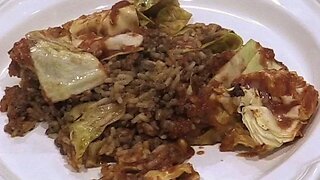 Easy Dirty Rice Cabbage Casserole Recipe