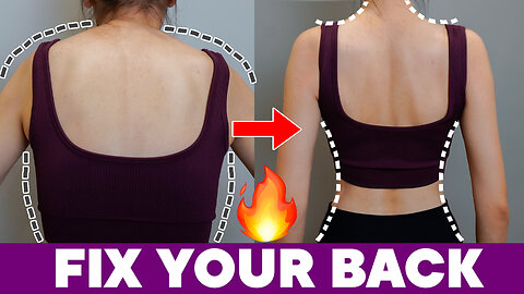[10 minutes] Create a beautiful back and posture! Effective exercises for the back