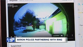 Akron Police are now partnering with the doorbell camera company RING.