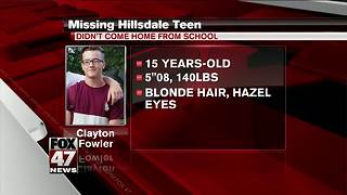 MISSING: 15-year-old boy from Hillsdale