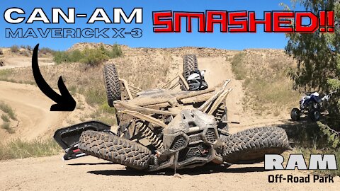 Crazy Crash CAN-AN Maverick X-3