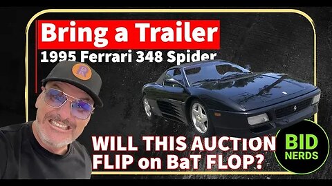 Will an Attempted to Flip this 1995 Ferrari 348 Spider on BaT Flop?
