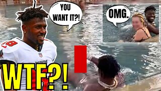 Antonio Brown CAUGHT ON VIDEO at a POOL Exposing Himself! His NFL Career is OVER!
