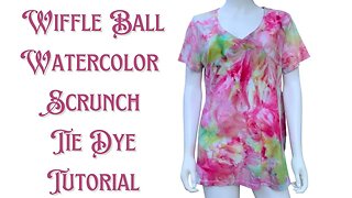 Tie-Dye Designs: Wiffle Ball Watercolor Scrunch