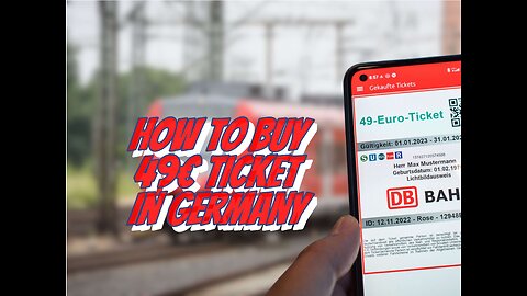 How To Buy 49€ Deutsch Bhan Ticket || Germany Ticket 2024 With DB App