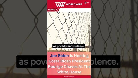 Joe Biden Is Hosting Costa Rican President Rodrigo Chaves At The White House-World-Wire #shorts